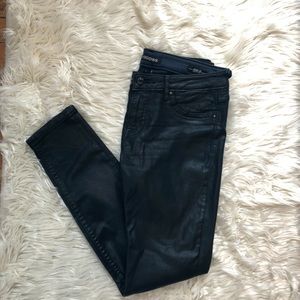 Vigoss Jagger black “leather” skinny jeans W28 L31